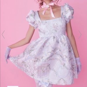 Dolls Kill brocade babydoll dress, Small